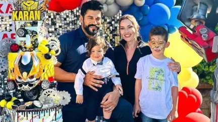 Fahriye Evcen ve Burak Özçivit’in Oğlu Karan İlkokula Başladı